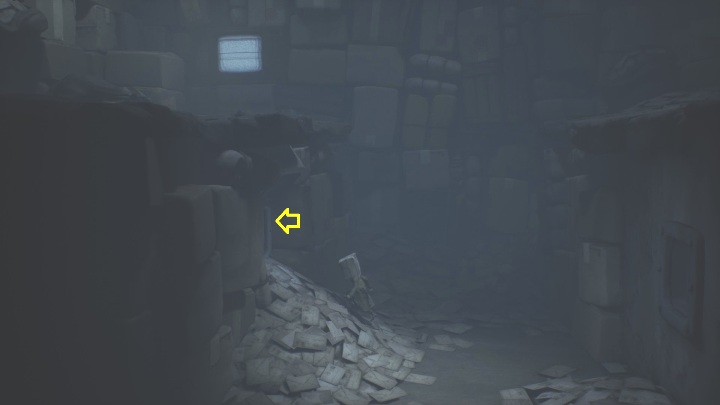 Location: Chapter 4, at the post office - Little Nightmares 2: Caps, Chapter 4 Reaching the Tower - list of all - Hats - Little Nightmares 2 Guide