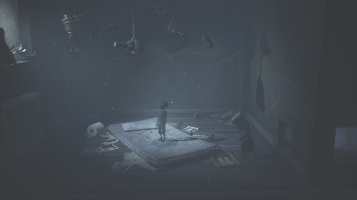 These glitching remains are located further in the room - Little Nightmares 2: Glitching Remains, Chapter 4: Reaching the Tower - a list - Glitching Remains - Little Nightmares 2 Guide