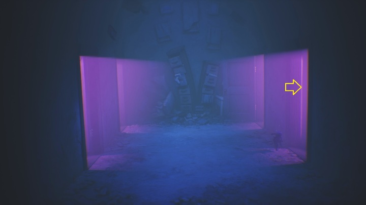 Already the last one, this time the front door on the right - Little Nightmares 2: Door Puzzles - guide, walkthrough description - Chapter 5 - The Signal Tower - Little Nightmares 2 Guide
