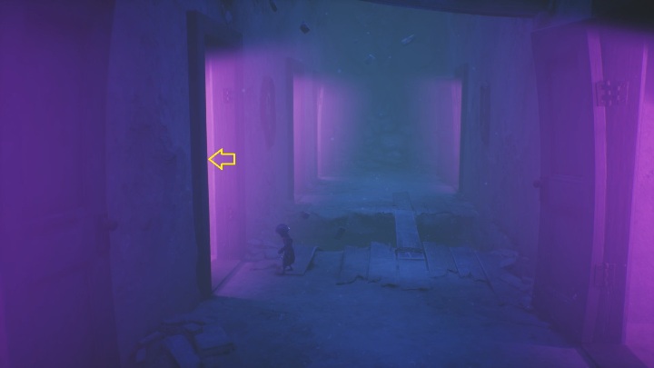The next one will be the first door on the left - Little Nightmares 2: Door Puzzles - guide, walkthrough description - Chapter 5 - The Signal Tower - Little Nightmares 2 Guide