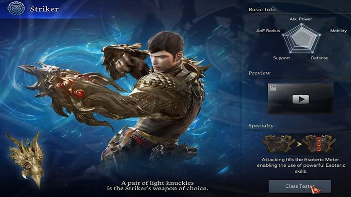Striker is one of the characters that specialize in melee combat - Lost Ark: Striker (Martial Artist) - character class - Martial Artist - Lost Ark Guide