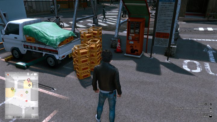 The 38th image is located in the E Shichifuku Street parking lot - Lost Judgment: Squirrel search E Shichifuku - all squirrels, map - Kamurocho - Lost Judgment Guide