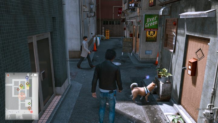 Finally, call your dog to help you find the Battle Innerwear SS equipment piece near the south exit of the district - Lost Judgment: Squirrel search E Shichifuku - all squirrels, map - Kamurocho - Lost Judgment Guide