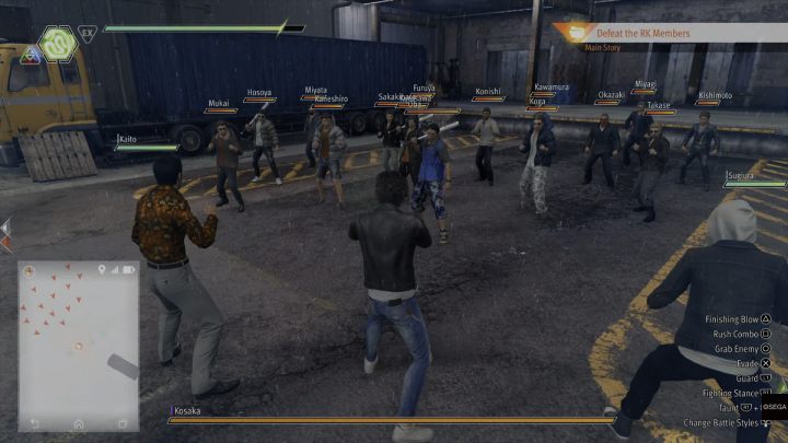 Before entering the warehouse, you'll have to fight RK members again - Final Chapter - Darkest Before the Dawn - Main Storyline - Lost Judgment Guide
