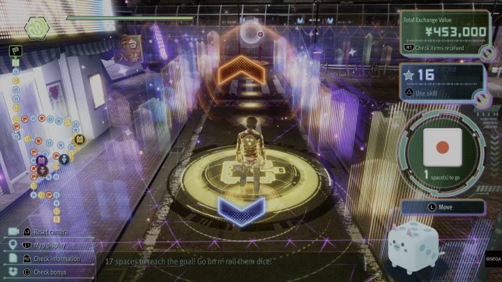 Dice & Cube is a VR game where your character moves like a pawn in a board game - Lost Judgment: Paradise VR Unlocked - Side Cases - Lost Judgment Guide
