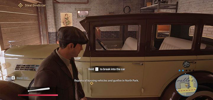 Enter the garage adjacent to the parking lot where you destroyed the cars - Mafia Definitive Edition: Molotov Party - walkthrough - Walkthrough - Mafia Definitive Edition Guide, Walkthrough