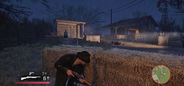 From now on, you must fight against incoming groups of opponents while exploring the farm in order to find Sam - Mafia Definitive Edition: A Trip to the Country - walkthrough - Walkthrough - Mafia Definitive Edition Guide, Walkthrough