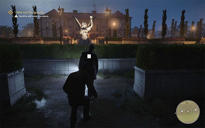 The grounds of the estate are patrolled by six guards and in order to successfully complete this mission, you must avoid being detected - Mafia Definitive Edition: Visiting Rich People - walkthrough - Walkthrough - Mafia Definitive Edition Guide, Walkthrough