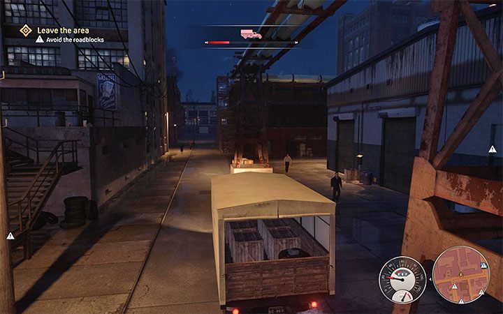 You can avoid police cars by driving between buildings and side streets that are closed to normal traffic - Mafia Definitive Edition: Just for Relaxation - walkthrough - Walkthrough - Mafia Definitive Edition Guide, Walkthrough