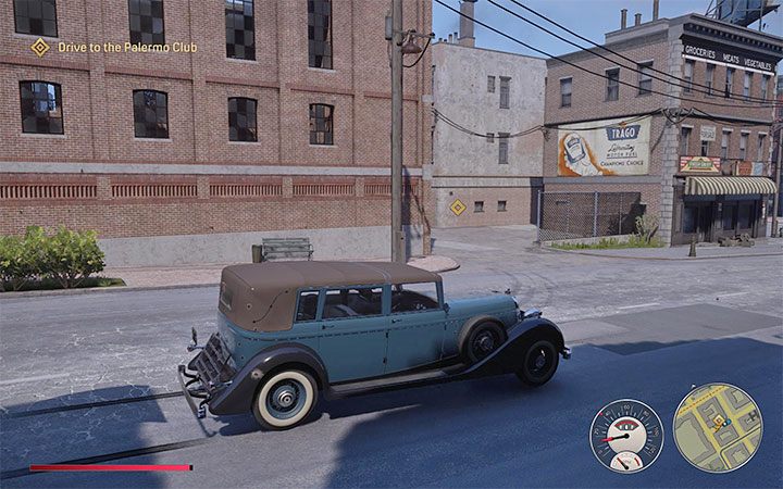 After losing the police chase, your new objective is to get Paulie to the Palermo club owned by Sam - Mafia Definitive Edition: Side job - walkthrough - Walkthrough - Mafia Definitive Edition Guide, Walkthrough
