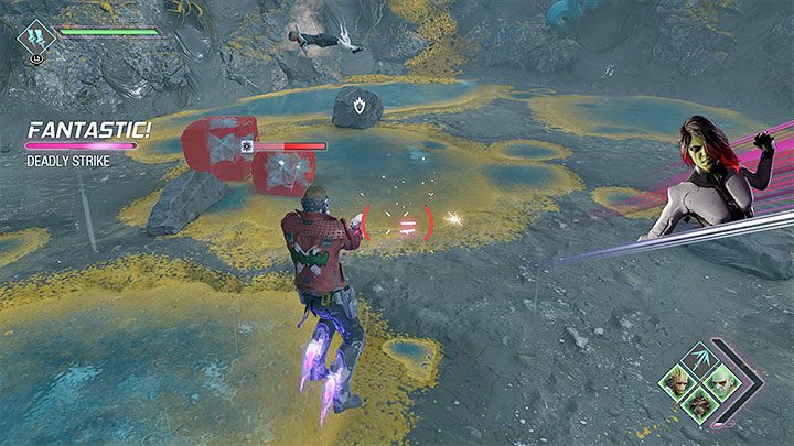 Deadly Strike - This is Gamora's starting ability, which you don't have to buy - Guardians of the Galaxy: Best abilities - Basics - Guardians of the Galaxy Guide