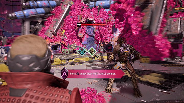A fight will break out, during which you must complete a tutorial on using the Guardians' abilities - Guardians of the Galaxy: Prologue and Chapter 1 - walkthrough - Solucja - Guardians of the Galaxy Guide