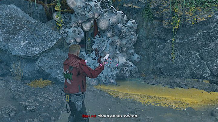 After a (scripted) fall and a cutscene you'll have to fight some monsters - Guardians of the Galaxy: Chapter 3 - walkthrough - Walkthrough - Guardians of the Galaxy Guide