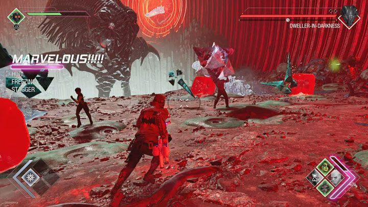 Run to one of them and press the indicated button to order Drax to throw the bomb - Guardians of the Galaxy: Chapter 4 - walkthrough - Walkthrough - Guardians of the Galaxy Guide