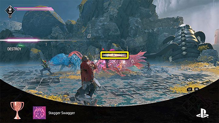 How to unlock: Stagger 25 enemies - Guardians of the Galaxy: Trophies/Achievements - list - Trophy Guide - Guardians of the Galaxy Guide