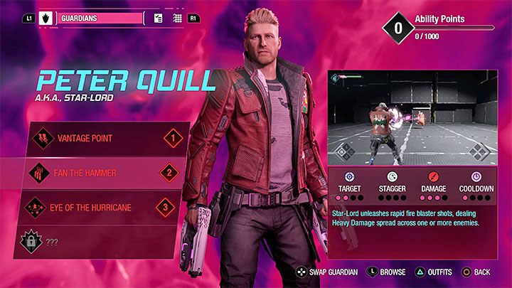 How to unlock: Defeat 15 enemies with Star-Lord's Fan the Hammer ability - Guardians of the Galaxy: Trophies/Achievements - list - Trophy Guide - Guardians of the Galaxy Guide