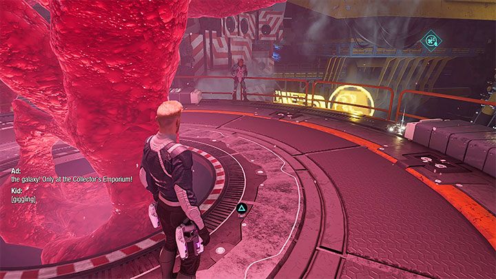 Reach the balconies located to the left of the tree (looking from the starting point), and then go through the right passage shown in picture 1 - Guardians of the Galaxy: Chapter 6 - all secrets/collectibles, list - Secrets and Finds - Guardians of the Galaxy Guide