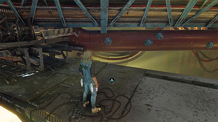 After sliding down, locate a higher shelf, which you can climb after making a double jump - Guardians of the Galaxy: Chapter 12 - All secrets/collectibles, list - Secrets and Finds - Guardians of the Galaxy Guide