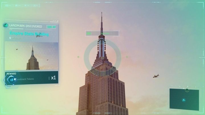 Once you reach a landmark, press the up arrow on the controller - Landmarks in Marvels Spider-Man - Secrets and Side Activities - Marvels Spider-Man Game Guide