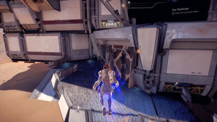 You just need to approach the entrance to the command center. - The Flophouse on Elaaden - Elaaden - Mass Effect: Andromeda Game Guide
