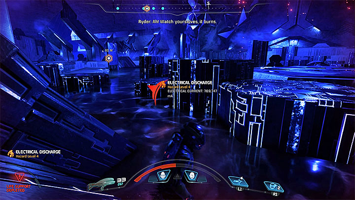 Stay away from the gel-like substance because you can easily die or (in the best case) lose your shield for a moment - A Better Beginning | Priority Ops - Priority Ops (Main quests) - Mass Effect: Andromeda Game Guide