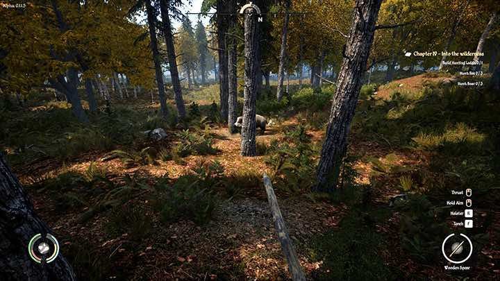 Press the right mouse button to prepare for the throw - Medieval Dynasty: Hunting Guide - Basics - Medieval Dynasty Guide