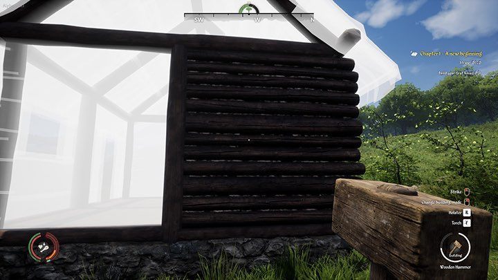 Repeat this operation for all white elements of the house – walls and roof - Medieval Dynasty: Building - how to build a house? - Basics - Medieval Dynasty Guide
