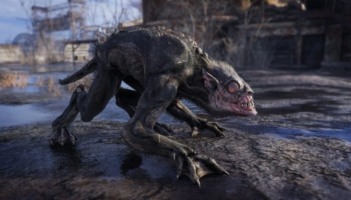 Appearance: a mutant moving on fours - Mutants in Metro Exodus - Basics - Metro Exodus Guide