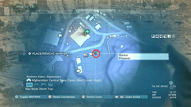 Description: In contrast to the gunsmith from the 107th side ops mission, who was one of the enemies, this time you will have to rescue a prisoner from the Afghanistan Central Base Camp - Side-Ops missions walkthroughs (101-110) - Side-Ops - Metal Gear Solid V: The Phantom Pain Game Guide & Walkthrough