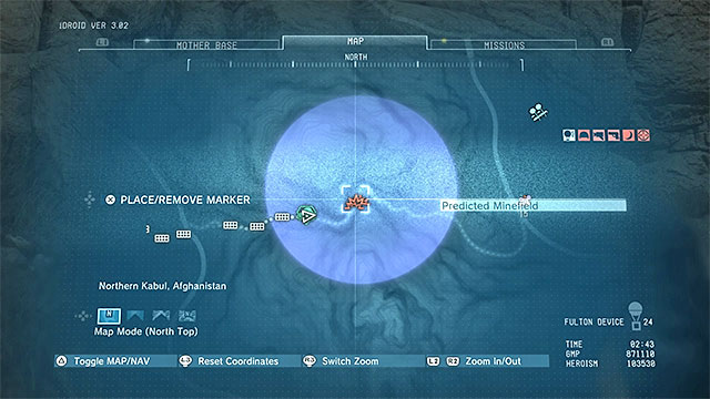Description: The minefield is located in the place shown in the picture above - Side-Ops missions walkthroughs (81-90) - Side-Ops - Metal Gear Solid V: The Phantom Pain Game Guide & Walkthrough