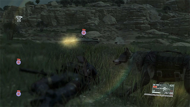 Sneak up on the armored vehicle and its crew. - Side-Ops missions walkthroughs (91-100) - Side-Ops - Metal Gear Solid V: The Phantom Pain Game Guide & Walkthrough