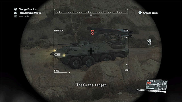 The main target is the enemy APC, but there are 6 soldiers to get rid of as well. - Side-Ops missions walkthroughs (91-100) - Side-Ops - Metal Gear Solid V: The Phantom Pain Game Guide & Walkthrough