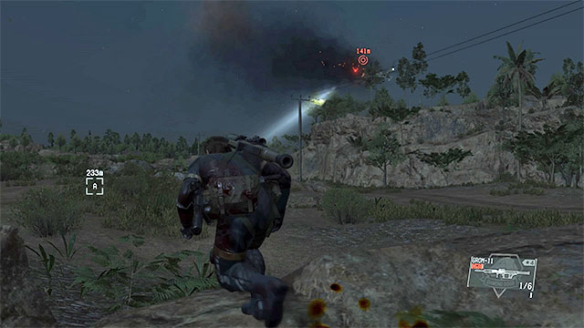 The gunship is flying over the mission area. You can shoot it down right away or deal with it later. - Side-Ops missions walkthroughs (91-100) - Side-Ops - Metal Gear Solid V: The Phantom Pain Game Guide & Walkthrough