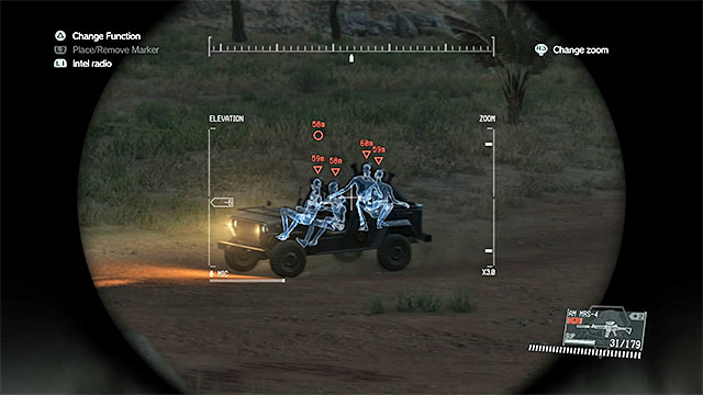 The Jeep with the soldiers stops by the crossroads and joins the convoy - Remaining Traitors Caravan - secondary mission objectives | Walkthrough - Mission 16 - Traitors Caravan - Metal Gear Solid V: The Phantom Pain Game Guide & Walkthrough
