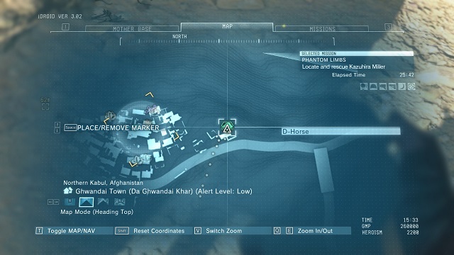 The location of the diamond - Rough Diamonds in Ghwandai Town (Afghanistan) - Rough Diamonds - Metal Gear Solid V: The Phantom Pain Game Guide & Walkthrough