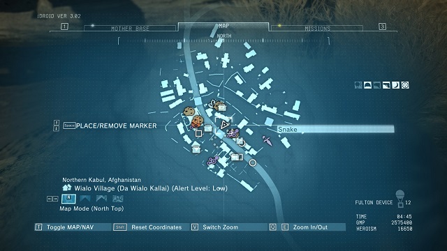 Mission area. - Side-Ops missions walkthroughs (11-20) - Side-Ops - Metal Gear Solid V: The Phantom Pain Game Guide & Walkthrough
