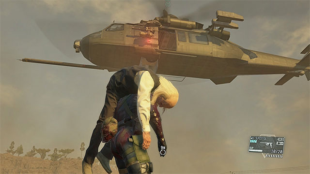 Take Code Talker to the helicopter. - How to defeat the Skulls unit in the airport? | FAQ - Frequently Asked Questions - FAQ - Frequently Asked Questions - Metal Gear Solid V: The Phantom Pain Game Guide & Walkthrough