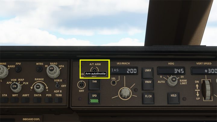 Just after turning on the autopilot, be sure to turn on the automatic throttle, which will regulate the power of the engines during the flight - Microsoft Flight Simulator: Autopilot in a passenger aircraft - Passenger aircraft - Microsoft Flight Simulator 2020 Guide
