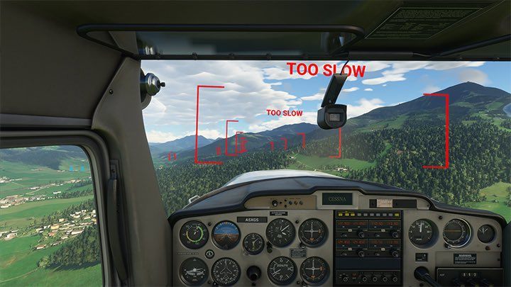3 - when flying properly, the gates are blue - Microsoft Flight Simulator: Landing - Flying school - Microsoft Flight Simulator 2020 Guide