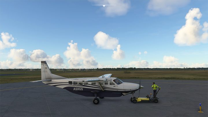 Die Option „Treibstoffversorgung“ ruft den Tanker herbei – Microsoft Flight Simulator: Bodendienste – Grundlagen – Microsoft Flight Simulator 2020-Handbuch