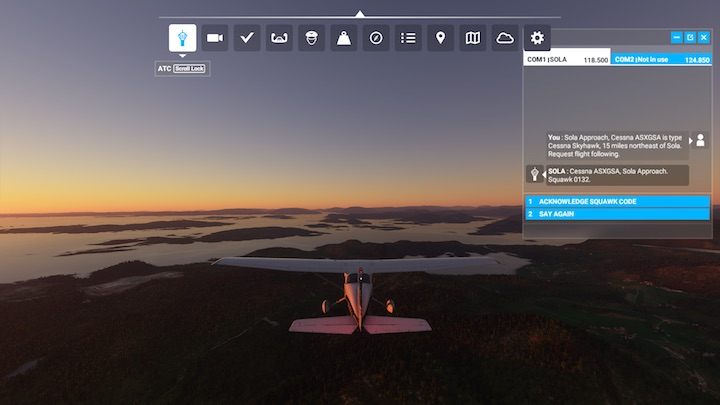 Mit der Kamera können Sie Kameraansichten anpassen, die in Flight Simulator 2020 recht komplex sind – Microsoft Flight Simulator: Symbolleiste – Grundlagen – Microsoft Flight Simulator 2020-Handbuch