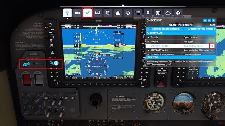 Vorerst werden nur die von uns verwendeten Controller aufgelistet, zusammen mit der Visualisierung der Namen der Schaltflächen – Microsoft Flight Simulator: Symbolleiste – Grundlagen – Microsoft Flight Simulator 2020 Guide
