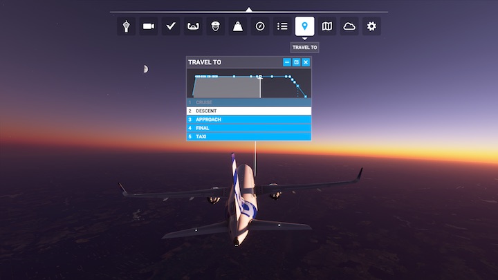Die Visual Flight Rules-Karte ist wie ein Handheld-Bildschirm mit GPS-Navigation – Microsoft Flight Simulator: Symbolleiste – Grundlagen – Microsoft Flight Simulator 2020-Handbuch