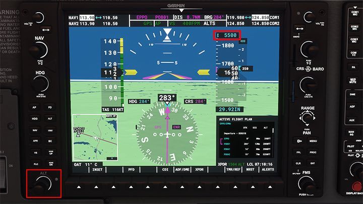 2 - press the VS (vertical speed) button and then the adjacent buttons: Nose up, Nose down - Microsoft Flight Simulator: Autopilot - how to operate it? - Advanced Flying - Microsoft Flight Simulator 2020 Guide