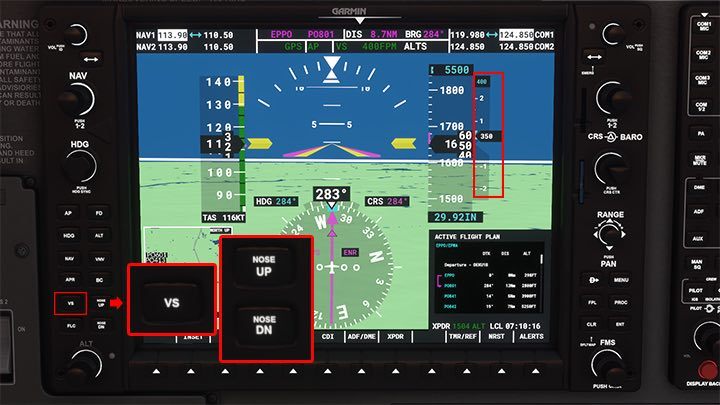 An alternative to VS submode is FLC (Flight Level Change) - Microsoft Flight Simulator: Autopilot - how to operate it? - Advanced Flying - Microsoft Flight Simulator 2020 Guide