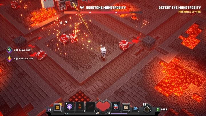 Minecraft Dungeons Redstone Monstrosity Boss Fight Walkthrough Minecraft Dungeons Guide Gamepressure Com