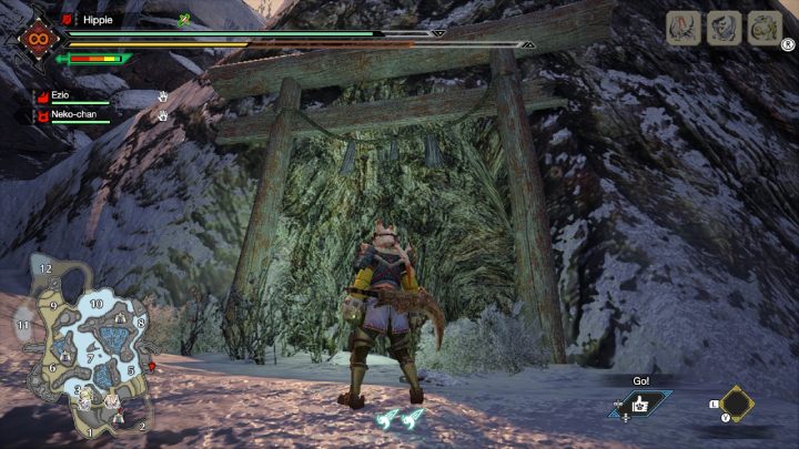 The eighth Old Message is at the end of the map, near area 5 - Monster Hunter Rise: Old Messages - Frost Islands, collectibles, map - Frosty Islands - Monster Hunter Rise Guide