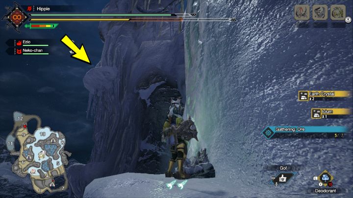 The ninth Old Message is located in area 9 - Monster Hunter Rise: Old Messages - Frost Islands, collectibles, map - Frosty Islands - Monster Hunter Rise Guide