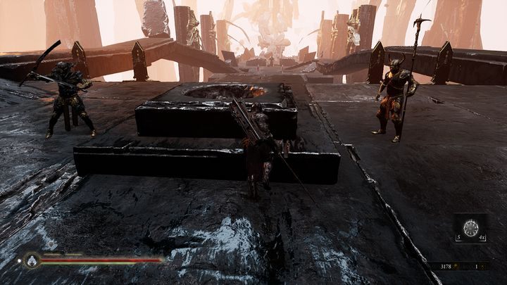 Pick up the item and fight with the two opponents visible in the screenshot - Mortal Shell: Seat of Infinity walkthrough - Walkthrough - Mortal Shell Guide, Walkthrough