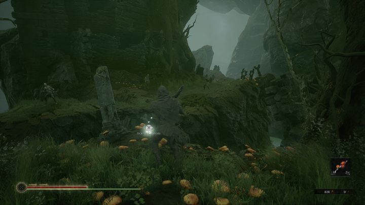 Youll find more mushrooms to pick up, but be careful as there are marksmen on the other side - Mortal Shell: Fallgrim walkthrough - Walkthrough - Mortal Shell Guide, Walkthrough